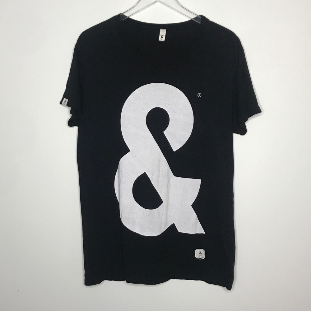 &  | Ampersand made in America Black T Shirt M